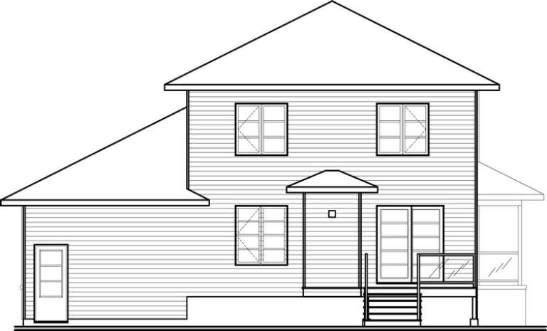 Modern House Plan #034-01033 Elevation Photo