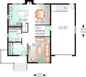 Floorplan 1 for House Plan #034-01033