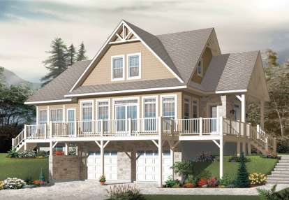 Craftsman House Plan #034-01038 Elevation Photo