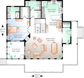 Floorplan 2 for House Plan #034-01038