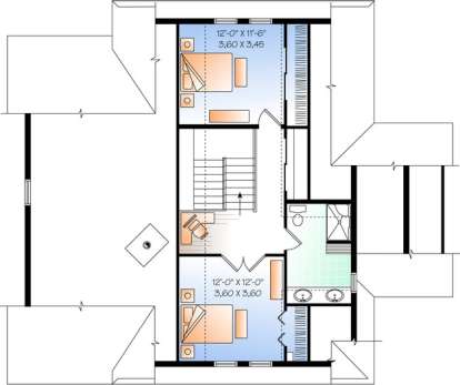 Floorplan 3 for House Plan #034-01038