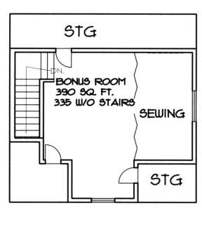 Bonus Floor for House Plan #039-00114