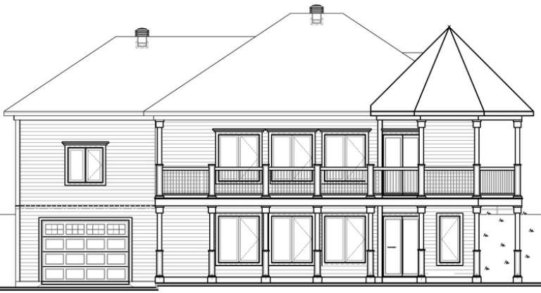 Country House Plan #034-01041 Elevation Photo