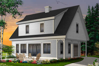 3 Bed, 2 Bath, 1536 Square Foot House Plan - #034-01042