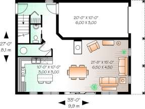 Floorplan 1 for House Plan #034-01042