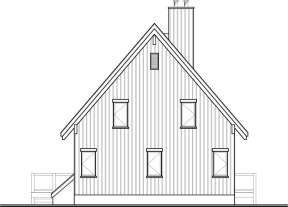 Narrow Lot House Plan #034-01043 Elevation Photo