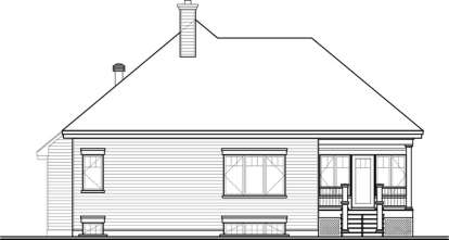 Lake Front House Plan #034-01044 Elevation Photo