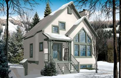 3 Bed, 2 Bath, 1861 Square Foot House Plan - #034-01045