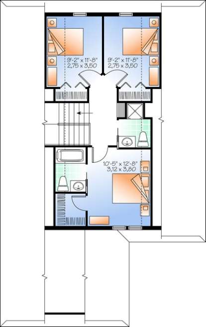 Floorplan 3 for House Plan #034-01050