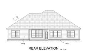 Ranch House Plan #4848-00005 Elevation Photo