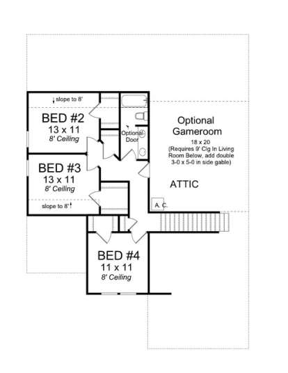 Floorplan 2 for House Plan #4848-00008