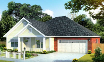 4 Bed, 3 Bath, 1694 Square Foot House Plan - #4848-00014
