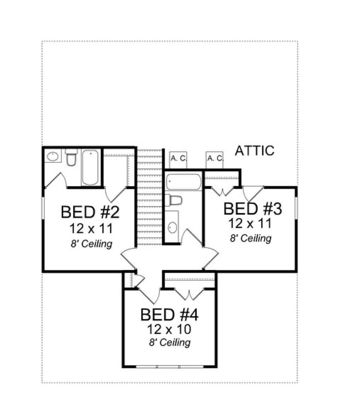 Floorplan 2 for House Plan #4848-00017