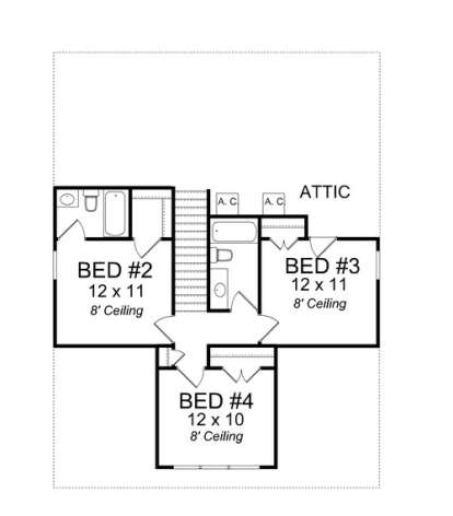 Floorplan 2 for House Plan #4848-00017