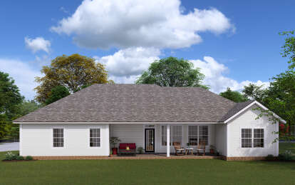 Ranch House Plan #4848-00021 Elevation Photo