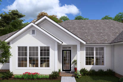 Ranch House Plan #4848-00021 Elevation Photo
