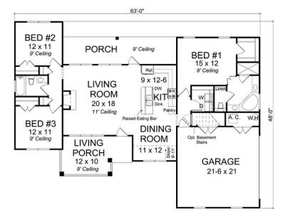 Main Floor  for House Plan #4848-00022