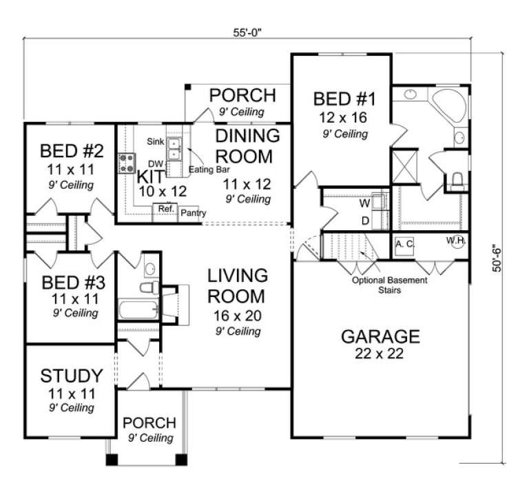 House Plan House Plan #13694 Drawing 1