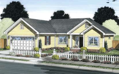 3 Bed, 2 Bath, 1098 Square Foot House Plan - #4848-00026