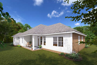 Ranch House Plan #4848-00029 Elevation Photo