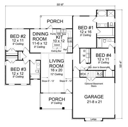 Main Floor for House Plan #4848-00029