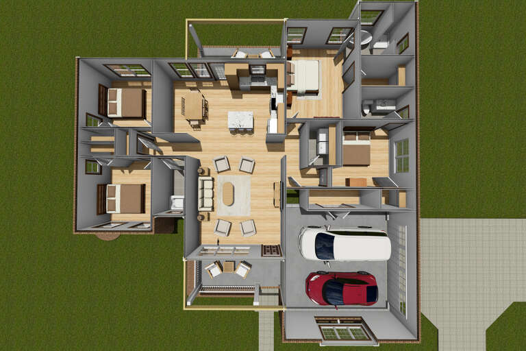 House Plan House Plan #13699 Drawing 2