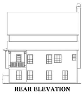 Traditional House Plan #009-00119 Elevation Photo
