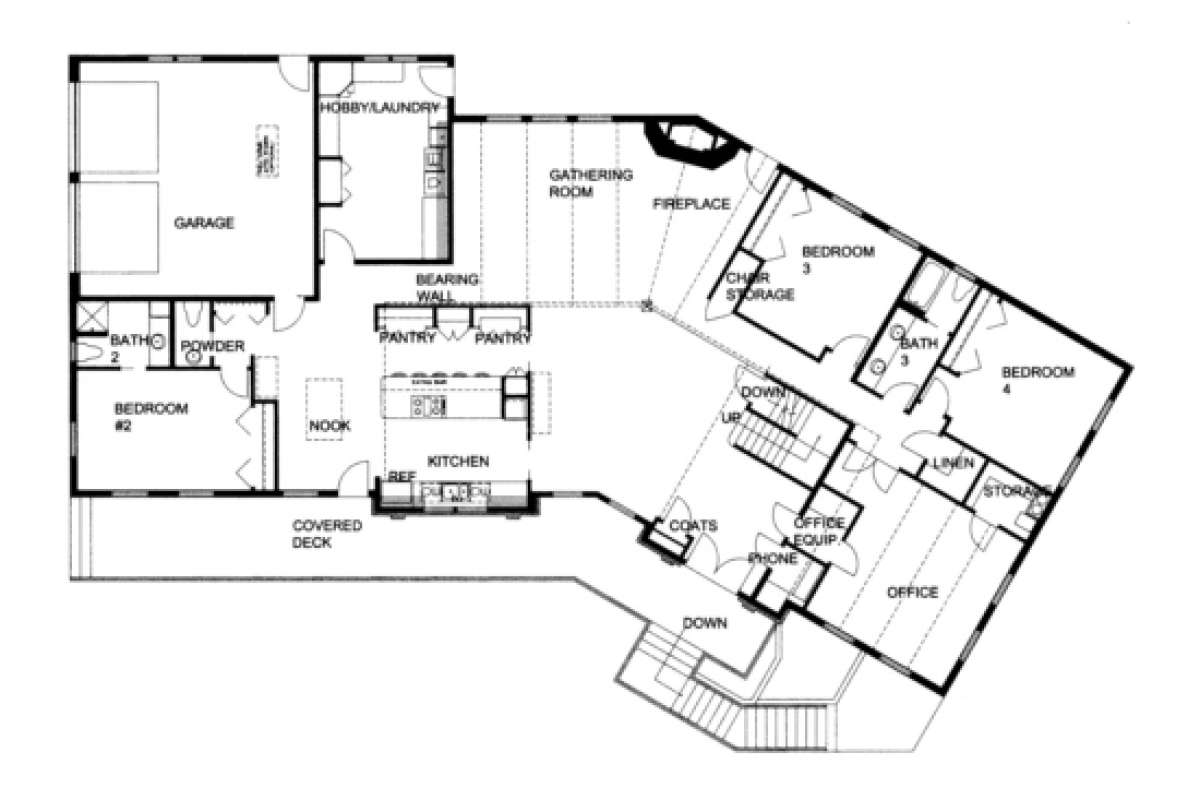 First Floor for House Plan #039-00118