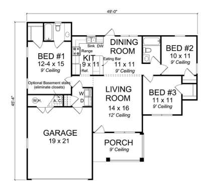 Main Floor for House Plan #4848-00031