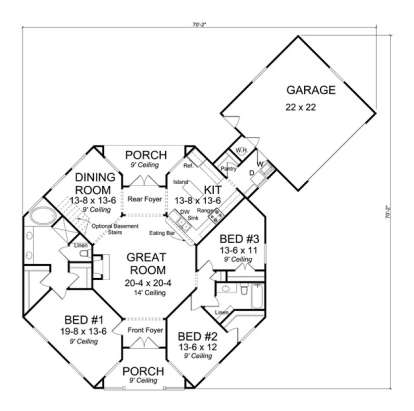Main Floor for House Plan #4848-00032