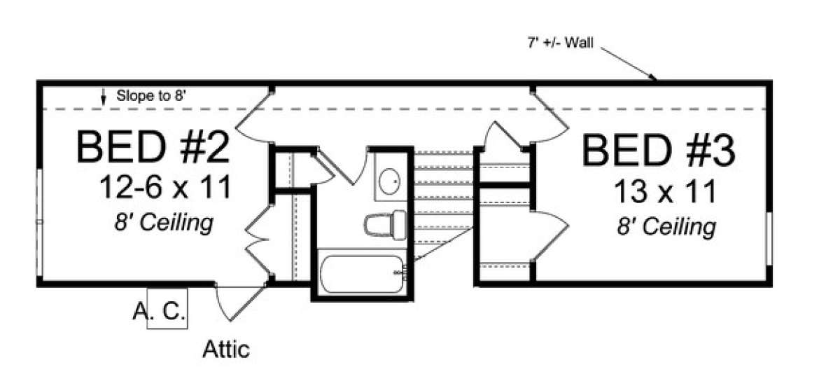 Floorplan 2 for House Plan #4848-00034