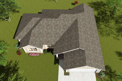 Ranch House Plan #4848-00035 Elevation Photo