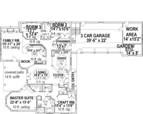 Floorplan for House Plan #039-00119
