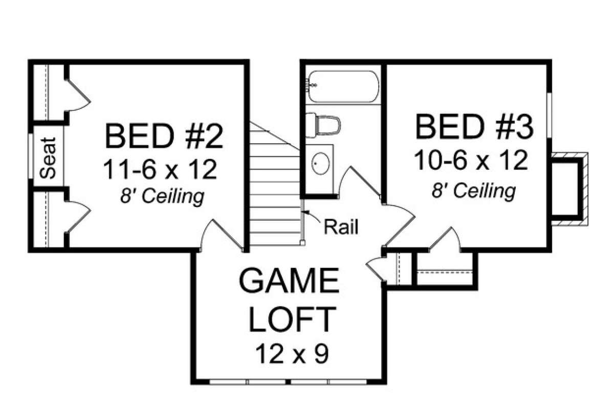 Floorplan 2 for House Plan #4848-00040