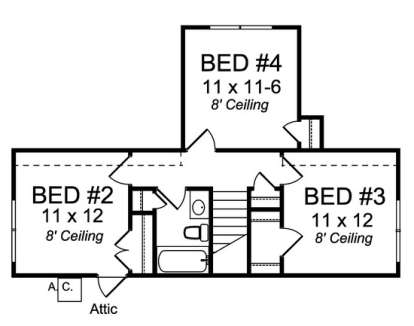 Floorplan 2 for House Plan #4848-00041