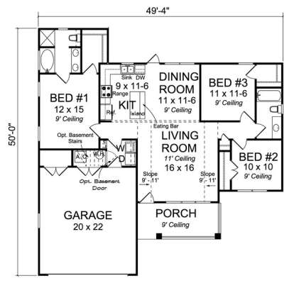 Main Floor for House Plan #4848-00043