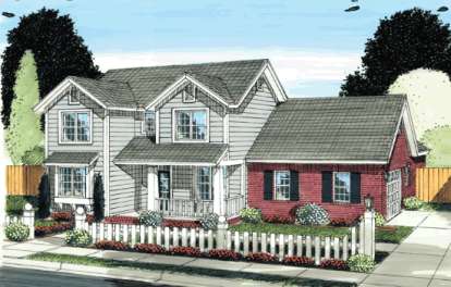 4 Bed, 3 Bath, 2214 Square Foot House Plan - #4848-00047