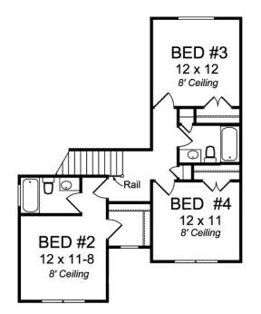 Floorplan 2 for House Plan #4848-00047