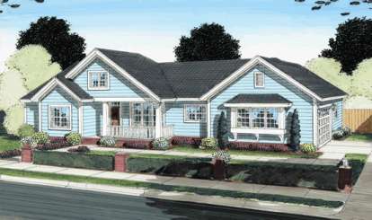 4 Bed, 2 Bath, 1561 Square Foot House Plan - #4848-00051