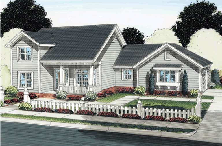 Country House Plan #4848-00054 Elevation Photo