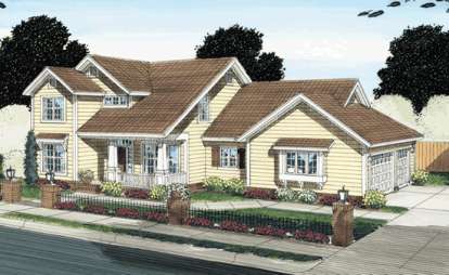 4 Bed, 2 Bath, 2291 Square Foot House Plan - #4848-00055