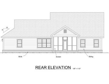Country House Plan #4848-00055 Elevation Photo