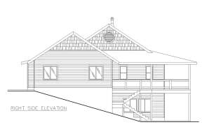 Coastal House Plan #039-00121 Elevation Photo