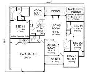 Floorplan 1 for House Plan #4848-00065