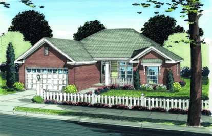 Ranch House Plan #4848-00067 Elevation Photo