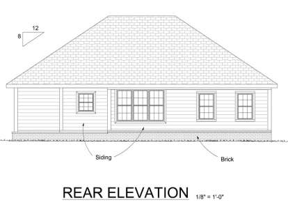 Ranch House Plan #4848-00067 Elevation Photo