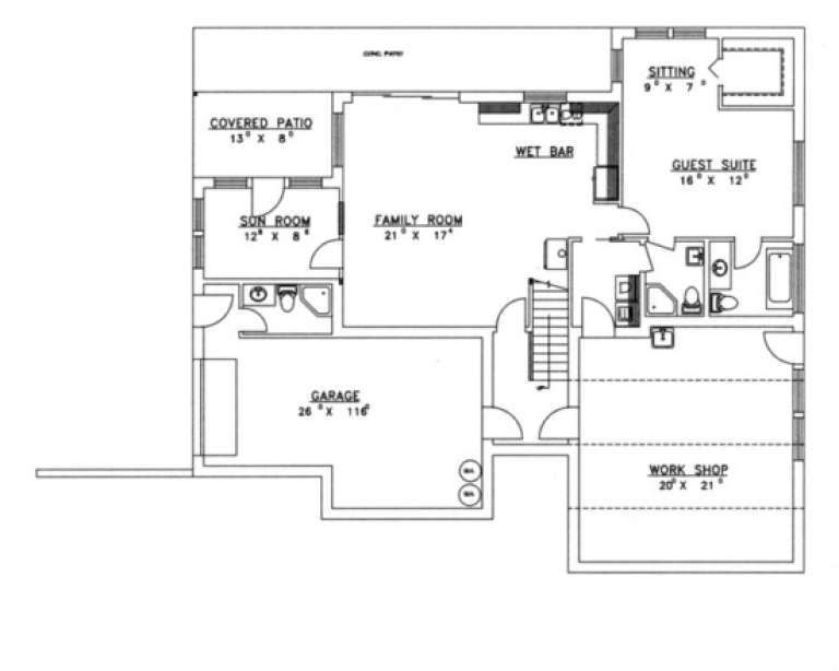 House Plan House Plan #1374 Drawing 1