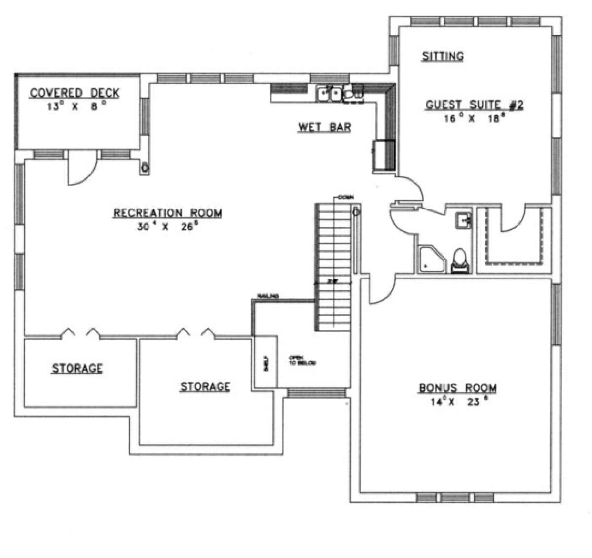 Second Floor for House Plan #039-00122
