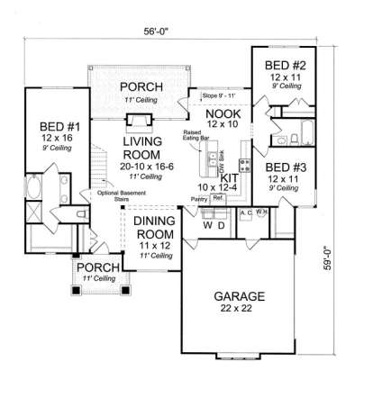 Main Floor for House Plan #4848-00070