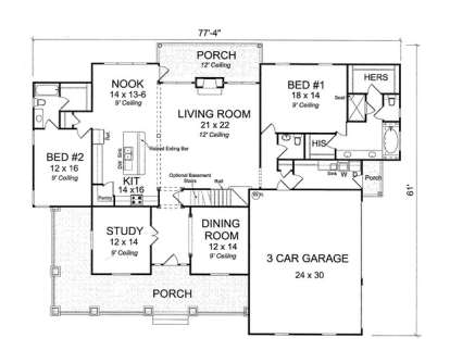 Main Floor for House Plan #4848-00071